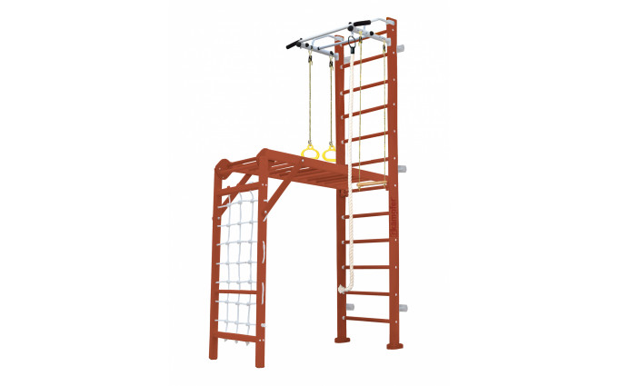 Шведская стенка Kampfer Union Wall (№4 Вишневый Высота 3 м белый турник) Шведская стенка Kampfer Union Wall (№4 Вишневый Высота 3 м белый турник)